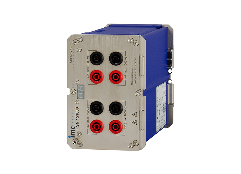 [Translate to Chinese (Simplified):] Four-channel measurement amplifier HV2-4U for acquiring high voltages up to 1000 V