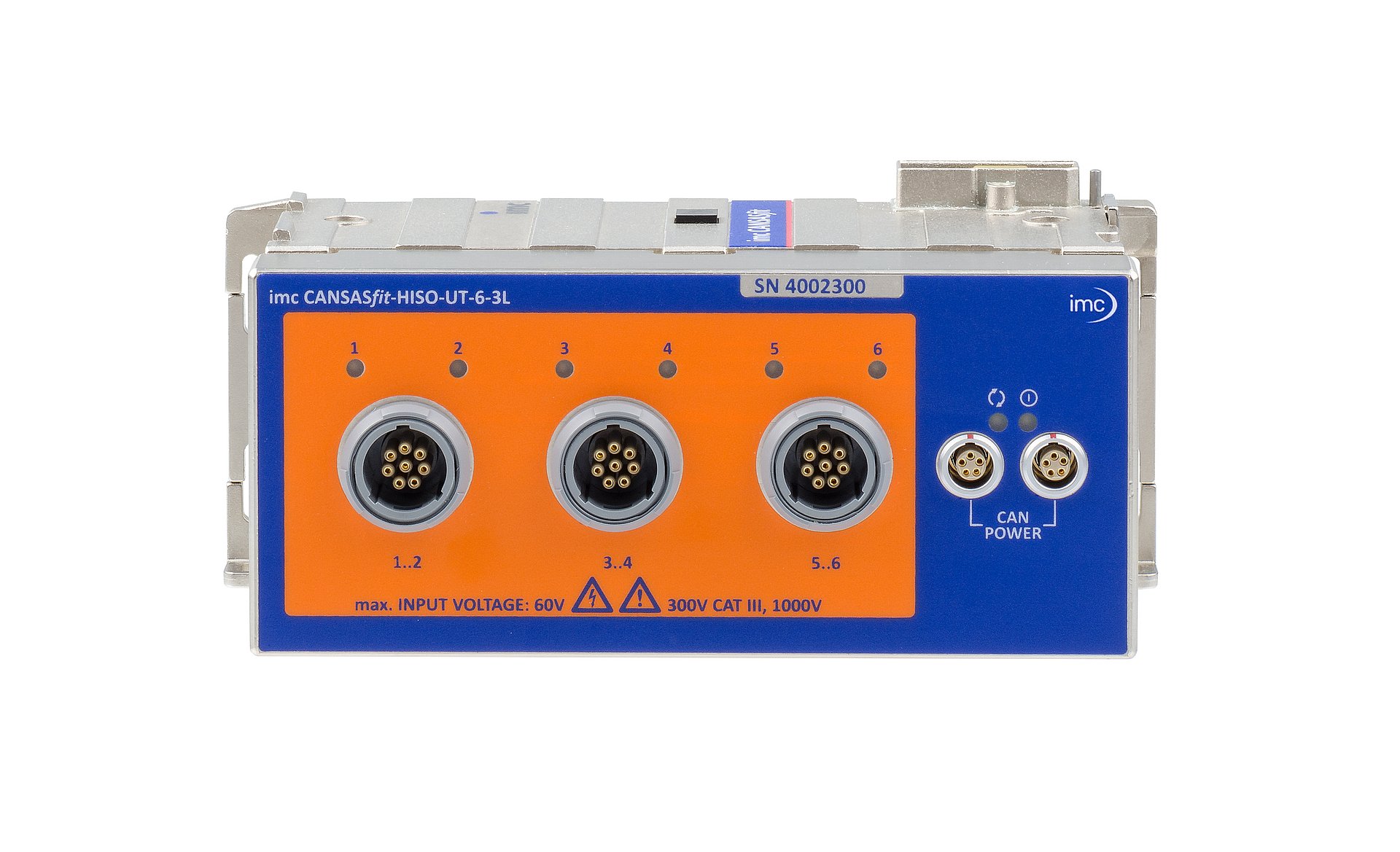 [Translate to Chinese (Simplified):] High isolation 6-channel CAN measurement module for voltage, temperature (RTD) and resistance (NTC)