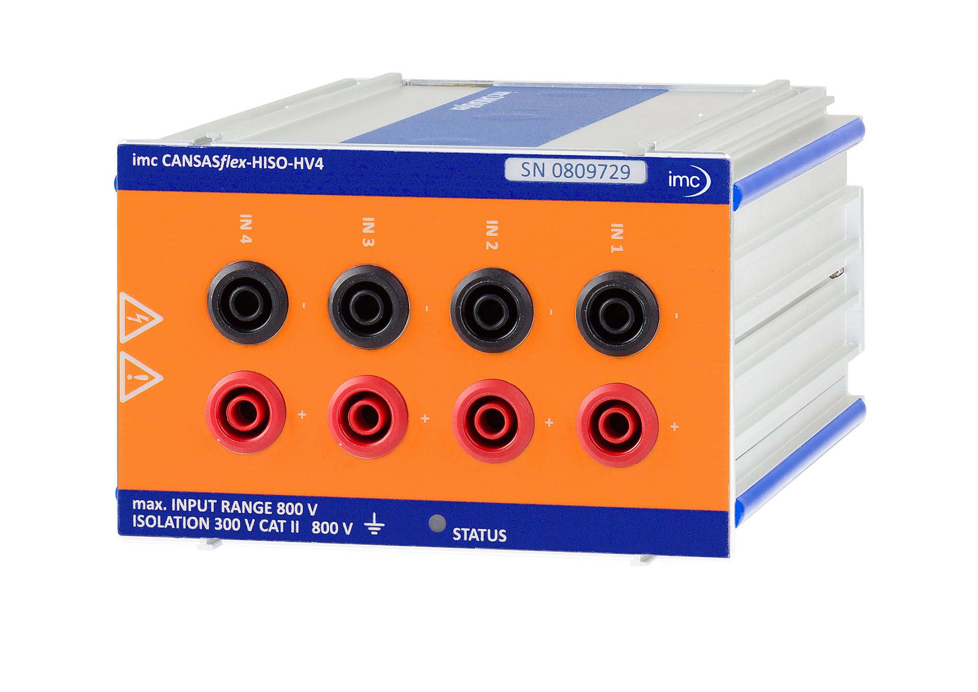 [Translate to Chinese (Simplified):] [Translate to English (Int.):] 4-kanaliger HV-Messverstärker zum Erfassen hoher Spannungen bis 800 V